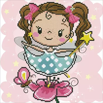 Кристальная мозаика Маленькая фея (30х30см)