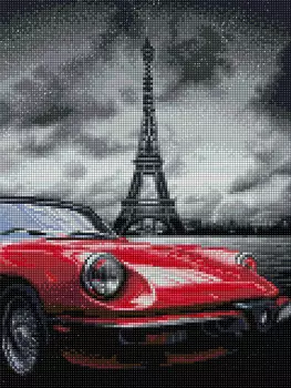 Кристальная мозаика Ночной Париж (30х40см)