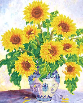 Кристальная мозаика Подсолнухи (52х42см)