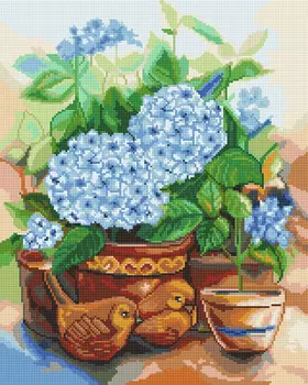 Кристальная мозаика Пышная гортензия (40х50см)