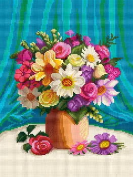 Кристальная мозаика Весенний букет (30х40см)