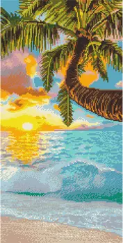 Кристальная мозаика Закат в лагуне (30х60см)