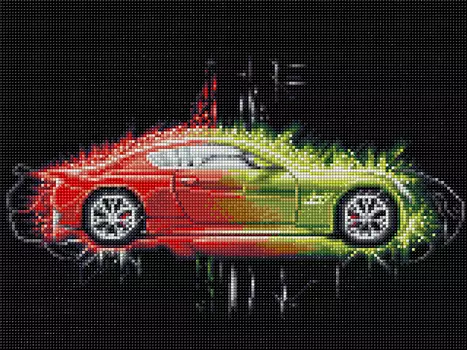 Кристальная мозаика Жажда скорости (40х30см)