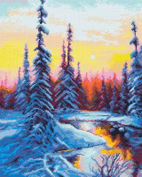 Кристальная мозаика Зимнее утро (40х50см)