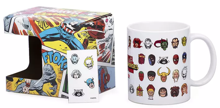 Кружка для декорирования наклейками Marvel Супергерои: Комикс (350 мл)