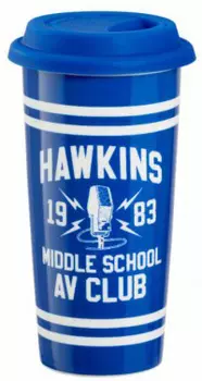 Кружка Funko: Stranger Things – Hawkins Middle School AV Club Lidded Mug