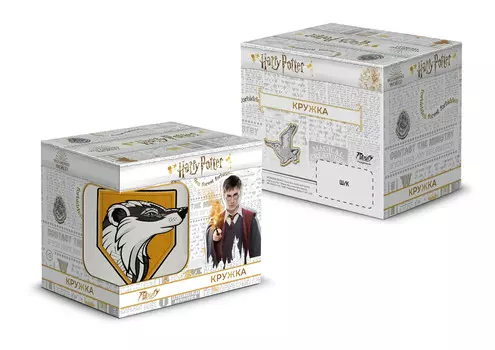 Кружка Гарри Поттер: Пуффендуй (300мл Керамика)