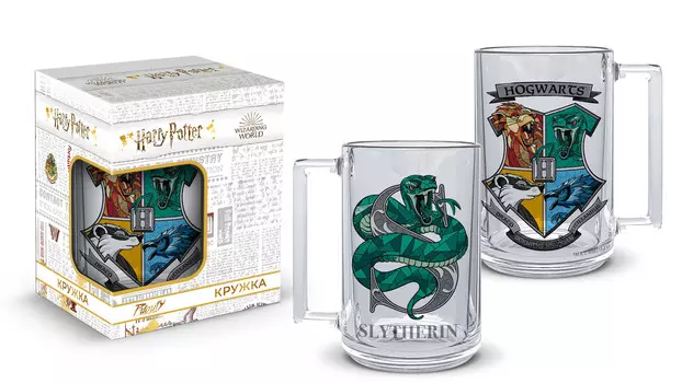Кружка Гарри Поттер: Слизерин Буква (Фитнес 320мл)