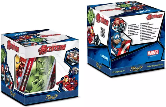 Кружка Марвел: Мстители / Marvel: Avengers (стеклянная, 200 мл)