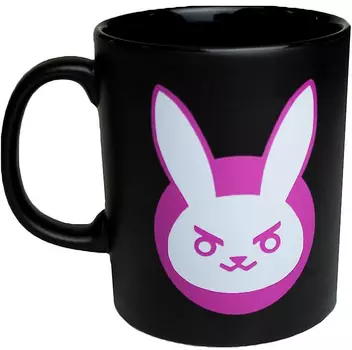 Кружка Overwatch: D.VA Logo (Чёрная)