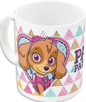 Кружка Щенячий патруль: Девочка Треугольники (325мл)
