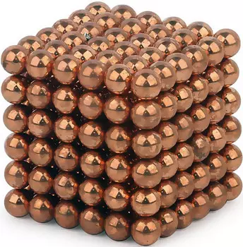 Куб из магнитных шариков (оранжевый)