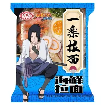 Лапша быстрого приготовления Naruto Рамен со вкусом морепродуктов. Коллекционное издание «Учиха Са?аске» (135 г)