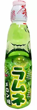 Лимонад газированный Ramune: Lemonade Melon – Вкус дыни (200мл)