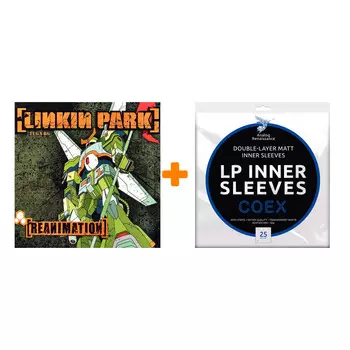LINKIN PARK Reanimation 2LP + Конверты внутренние COEX для грампластинок 12" 25шт Набор