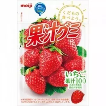 Мармелад Meiji Клубника с коллагеном (51г)