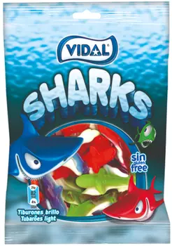 Мармелад Vidal: Акулы (90 г)