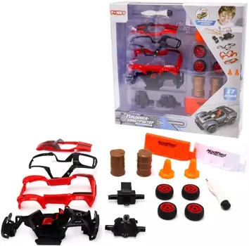 Машинка Funky Toys DIY металлическая красная с аксессуарами (13 см) (YS0281483)