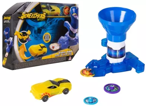 Машинка-трансформер Screechers Wild: Бластер для дисков+машинка