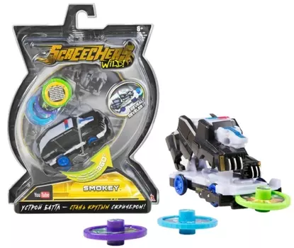 Машинка-трансформер Screechers Wild: Смоки / Smokey (линейка 2)