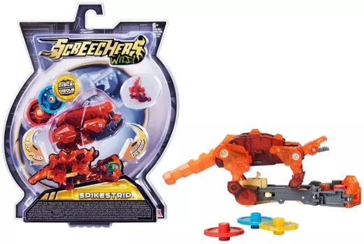 Машинка-трансформер Screechers Wild: Спайкстрип / Spikestrip (линейка 2)