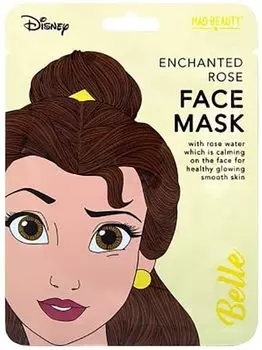 Маска для лица Disney: Belle – Очищающая на основе розовой воды