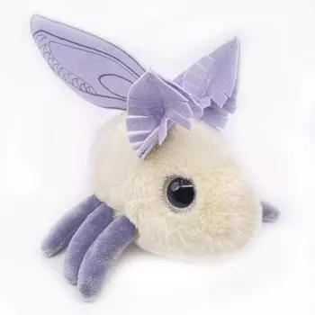 Мягкая игрушка Моль Клава молочная с серыми крыльями