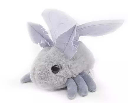 Мягкая игрушка Моль Клава серая