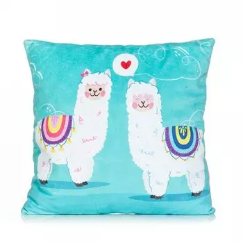 Мягкая игрушка-подушка Альпаки влюбленные интерьерная (33 см)