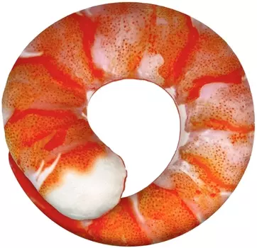 Мягкая игрушка-подушка дорожная Креветка