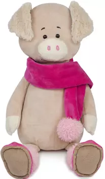 Мягкая игрушка Свинка Вероника в шарфе (20 см)