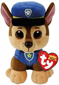 Мягкая игрушка TY: Paw Patrol – Щенок Chase (15 см)