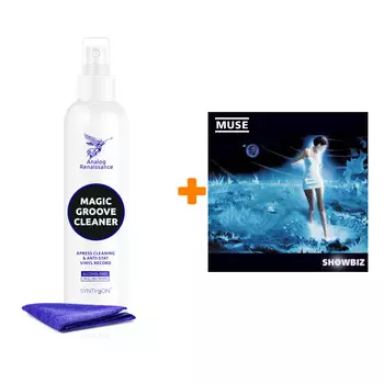 MUSE Showbiz 2LP + Спрей для очистки LP с микрофиброй 250мл Набор