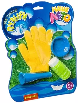 Мыльные пузыри эластичные Наше лето + перчатка (60 мл)