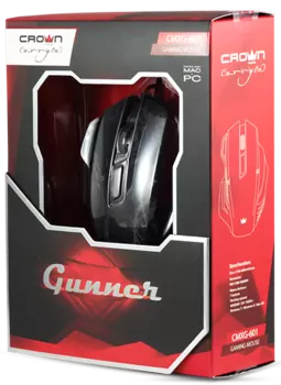 Мышь Crown CMXG-601 проводная игровая с подсветкой для PC
