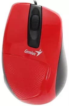 Мышь Genius DX-150X USB G5 проводная оптическая для PC (Красный / Чёрный)