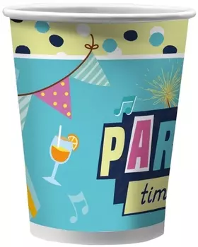 Набор бумажных стаканов Вечеринка (250 мл, 6 шт)