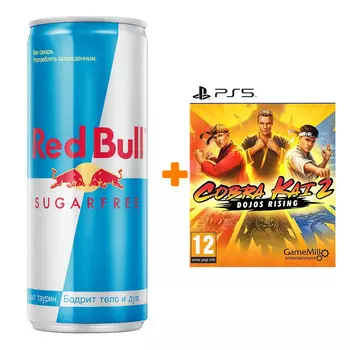 Набор Cobra Kai 2: Dojos Rising [PS5, английская версия] + Напиток энергетический Red Bull Без сахара 250мл