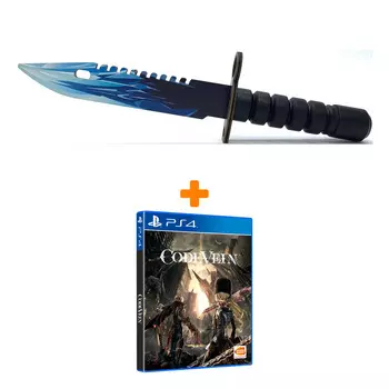Набор Code Vein [PS4, русские субтитры] + Оружие игровое штык-нож М9 Байонет 2 Драгон Гласс деревянный