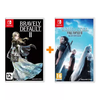 Набор Crisis Core: Final Fantasy VII Reunion [Switch, английская версия] + Bravely Default II [Switch, английская версия]