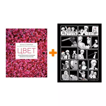 Набор Цвет. Умные решения для организации жизненного пространства. Стармер А. + Стикерпак Chainsaw Man