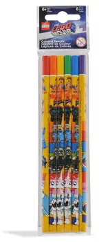 Набор цветных карандашей LEGO: Movie 2 – 6-Pack