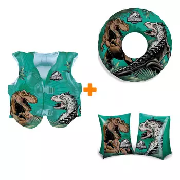 Набор для плавания Парк Юрского периода круг + нарукавники