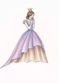 Набор для творчества Раскраски карандашами: Принцесса Роза цветные карандаши