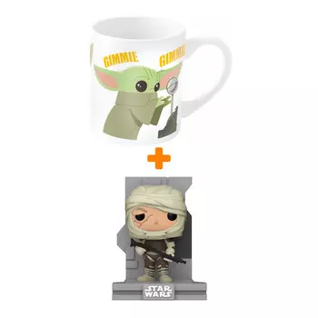 Набор фигурка Star Wars Bounty Hunters Collection Dengar + кружка Маленький Мандалориан