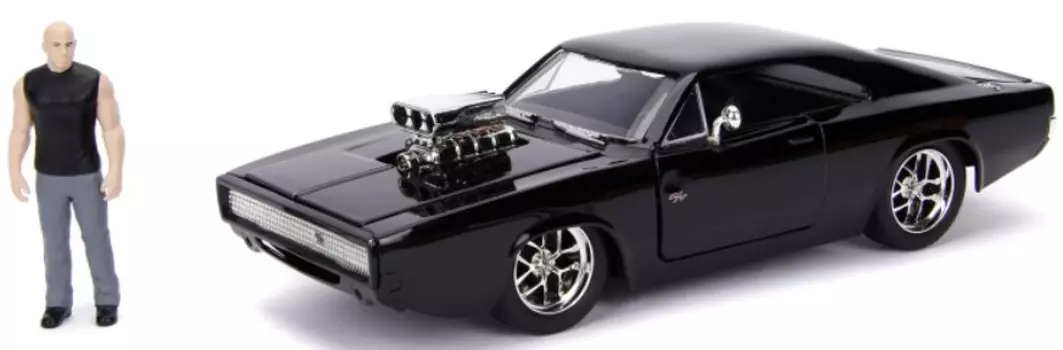 Набор фигурок Hollywood Rides: Fast &amp; Furious – Dom &amp; Dodge Charger RT