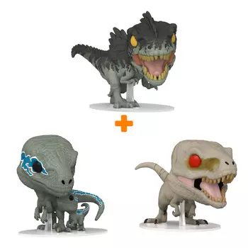Набор фигурок Мир Юрского периода Velociraptors Blue &amp; Beta + Atrociraptor + Giganotosaurus