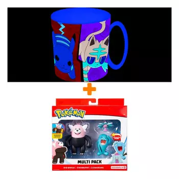 Набор фигурок Pokemon 3-Pack + кружка для СВЧ