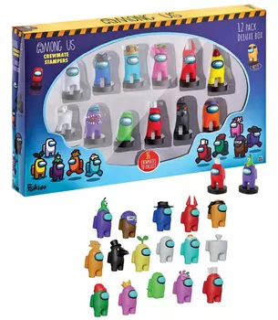 Набор фигурок-штампов Among Us (12 шт.) (в ассортименте)