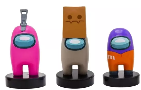 Набор фигурок-штампов Among Us: Герой Розовый – Серия 3 (3 шт) (AU5320A)